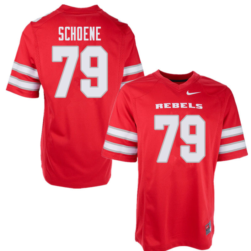 Men's UNLV Rebels #79 Daniel Schoene College Football Jerseys Sale-Red